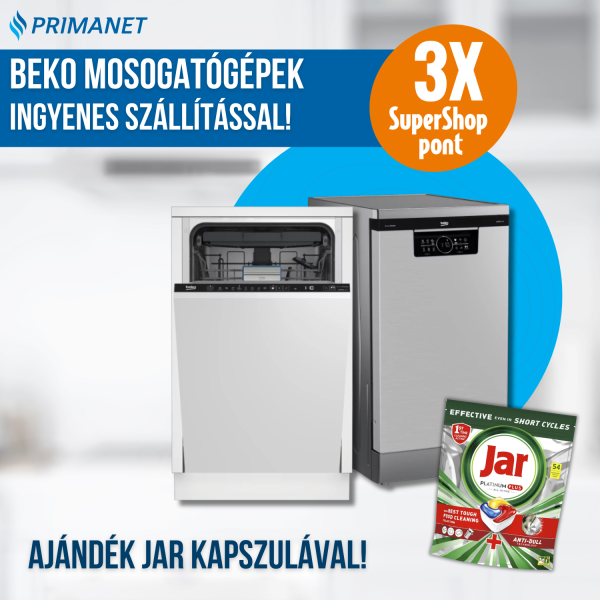 BEKO mosogatógépek Ingyenes szállítással, TRIPLA SuperShop ponttal és ajándék JAR kapszulával!