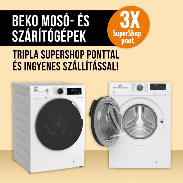 BEKO Mosó- és szárítógépek INGYEN kiszállítással és TRIPLA SuperShop ponttal!