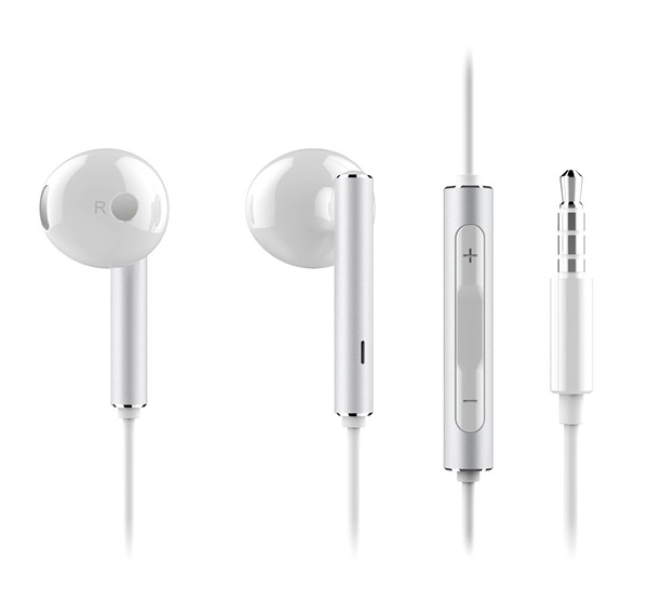 HUAWEI fülhallgató SZTEREO (3.5mm jack, mikrofon, felvevő gomb, hangerőszabályzó) FEHÉRAM116_W