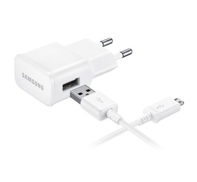 hálózati töltő USB aljzat (8W + ECB-DU4AWE/ECB-DU68WE microUSB kábel) FEHÉR