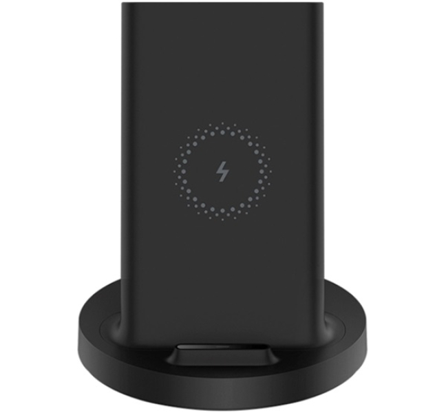 asztali töltő (20W, gyorstöltő, wireless, asztali tartó) FEKETE
