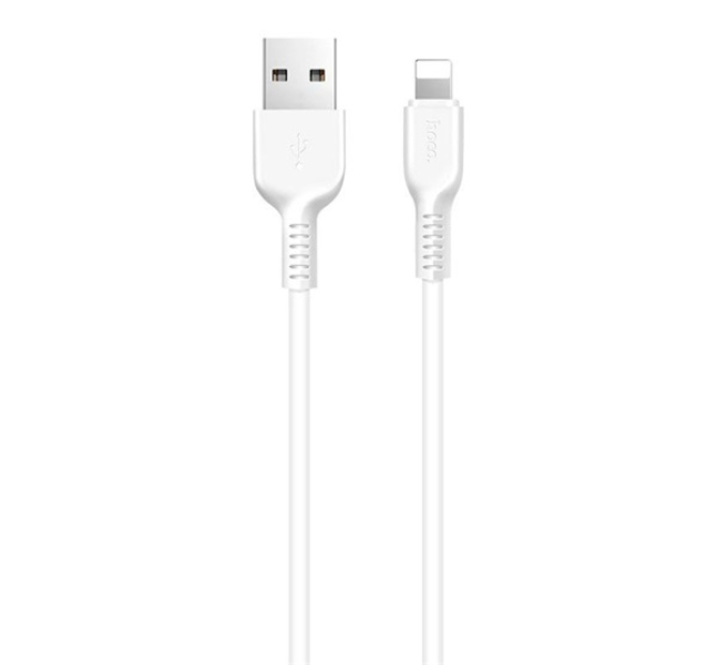 X20 adatkábel (USB - lightning, gyorstöltő, 100cm, törésgátló) FEHÉR
