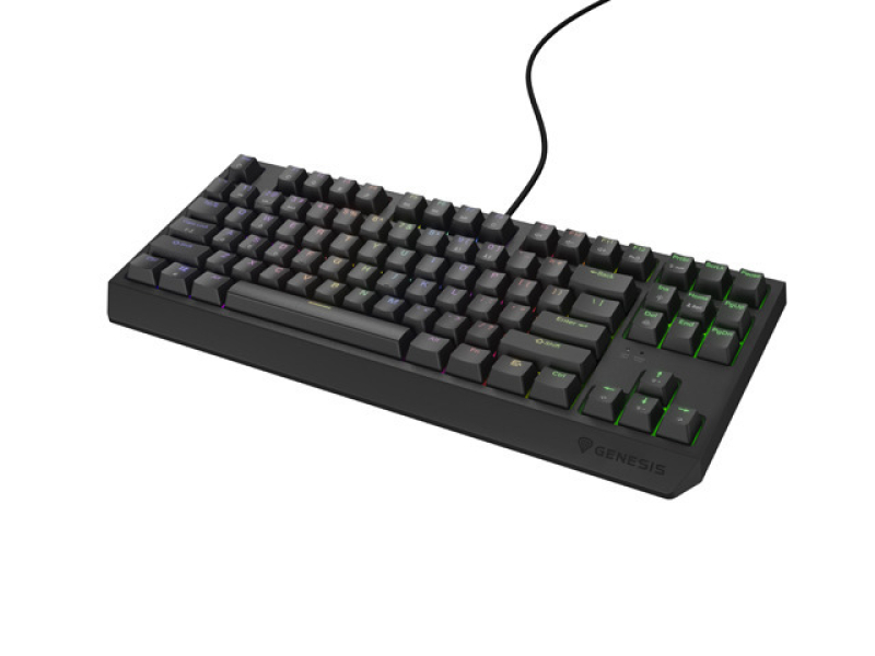 Thor 230 TKL US RGB fekete mechanikus gaming billentyűzet, Red switch hot swap