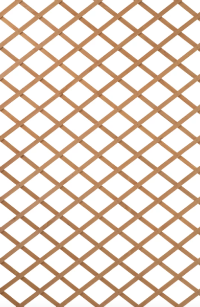 fa ollós rács 100cm x 200cm, natúr szín (6041703)