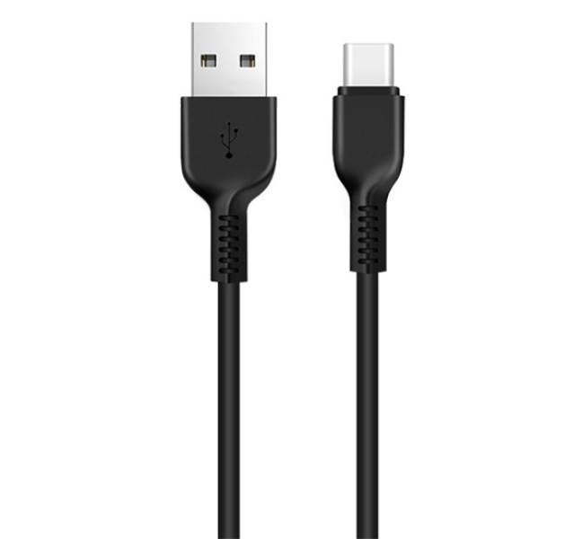 X20 adatkábel (USB - Type-C, gyorstöltő, 100cm, törésgátló) FEKETE