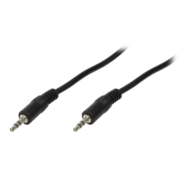 Logilink Audiokábel, 3,5 mm-es 3-Pin/M 3,5 mm-es 3-Pin/M, fekete, 5 m