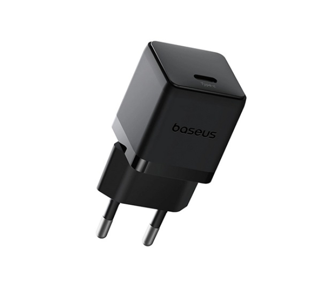 PALM hálózati töltő Type-C aljzat (30W, PD gyorstöltő 3.0) FEKETE