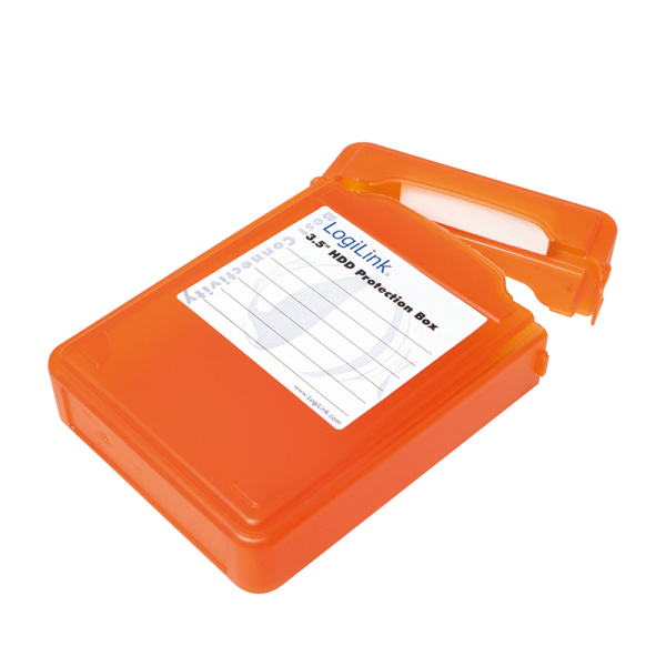 Logilink 3,5" HDD Védődoboz, narancssárga