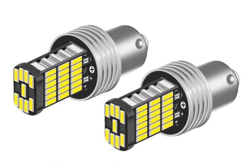 1157 LED izzó 4014 45 SMD 21/5W fehér CANBUS 12/24V, 2 db (22087)