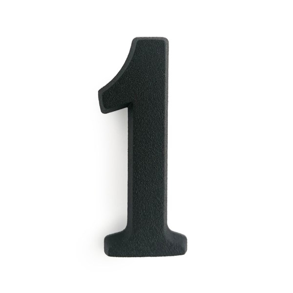SB öntapadós ajtószám 1 matt fekete 4,5cm (3970201)