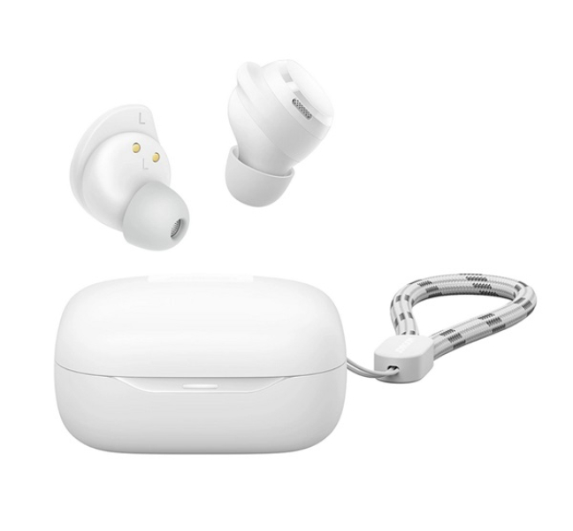 JDOTS bluetooth fülhallgató SZTEREO (v5.4, TWS, mikrofon, zajszűrő + töltőtok) FEHÉRJR-DB3_W