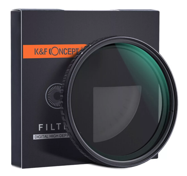 K&F Concept NANO-X, VARIO ND 2-32 szűrő, W/O Black cross, vízlep., karcálló, +3db törlőkendő, 52mm (