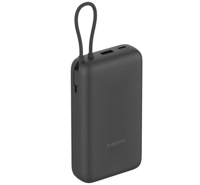 vésztöltő Type-C / USB aljzat (20000mAh, 22,5W, gyorstöltő, LED jelzés + fix Type-C kábel) SÖ