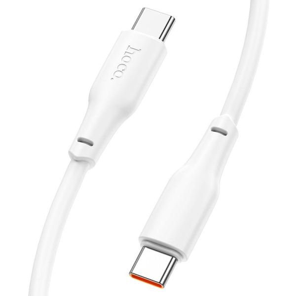 X93 Force 60W töltő adatkábel Type-C - Type-C fehér 2m