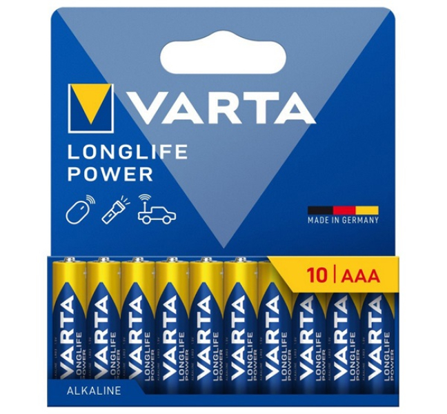 LONGLIFE POWER tartós elem (AAA, LR03, 1.5V, alkáli) 10db/csomag