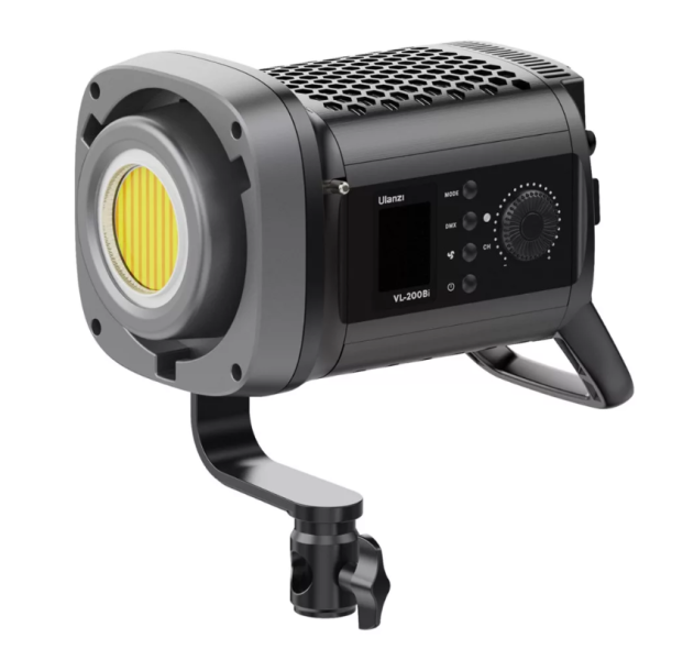 200W bi-color COB led lámpa, 2700K-6500K, 95CRI, 6 effekt, V-Mount, APP vezérlés (UL-L079CNA1