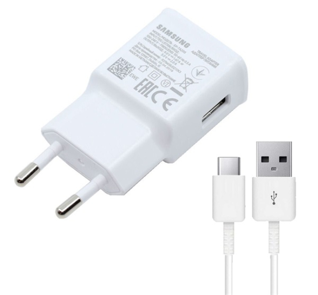 hálózati töltő USB aljzat (15W, gyorstöltő + EP-DG970BWE Type-C kábel 100cm) FEHÉR