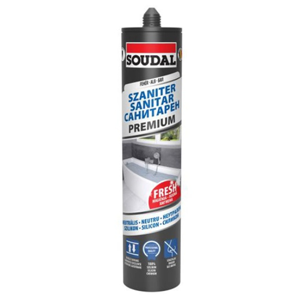 Premium neutrális szaniter szilikon 280 ml, fehér (8912974)