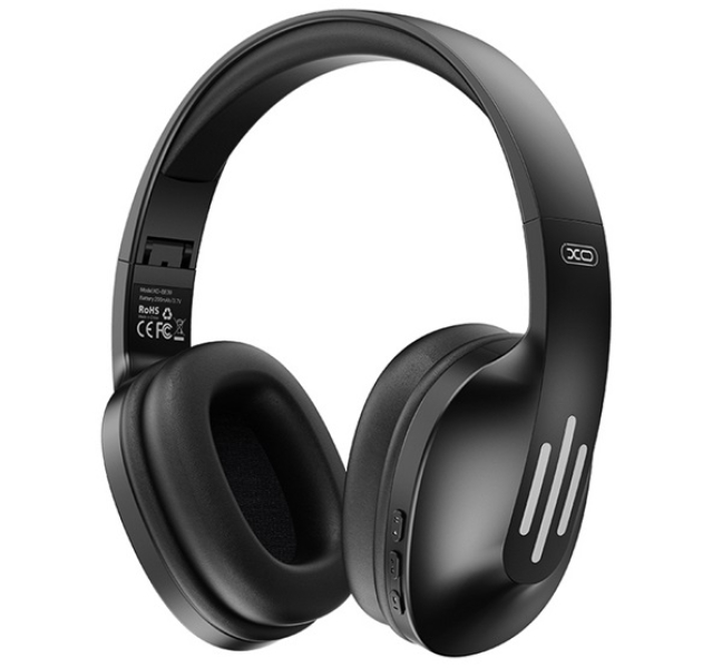 BE39 bluetooth fejhallgató SZTEREO (v5.3, mikrofon, összehajtható) FEKETE