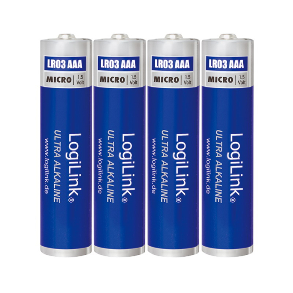 Logilink Ultra Power AAA alkáli elemek, Micro, 1,5V, 4 db