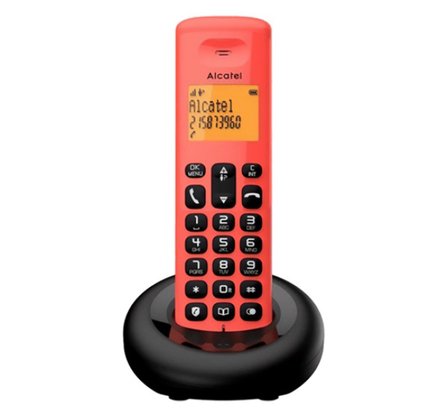 E160 telefon készülék (vezeték nélküli, kijelző, DECT) PIROSE160_R