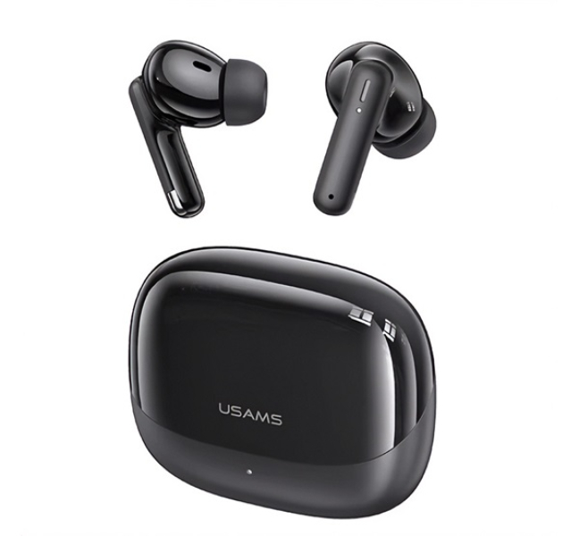 USAMS IF27 bluetooth fülhallgató SZTEREO (v5.3, TWS + töltőtok) FEKETEIF27