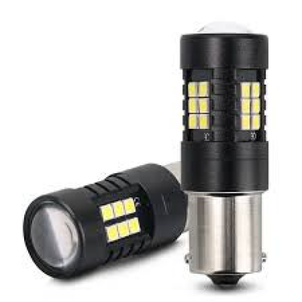 SMD- 1157-3030-21SMD 2db-os 21/5W - fehér - 12-80V CANBUS