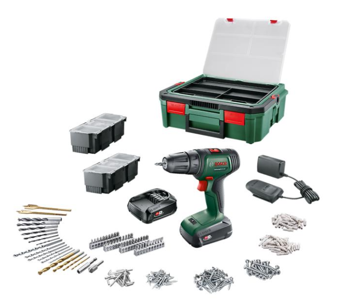 UniversalDrill 18V akkus fúró-csavarozó akku és töltővel (06039D4003)