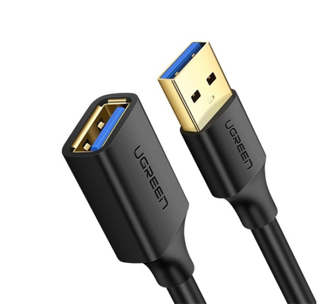 adatkábel hosszabbító (USB 3.0 - USB 3.0, 150cm) FEKETE