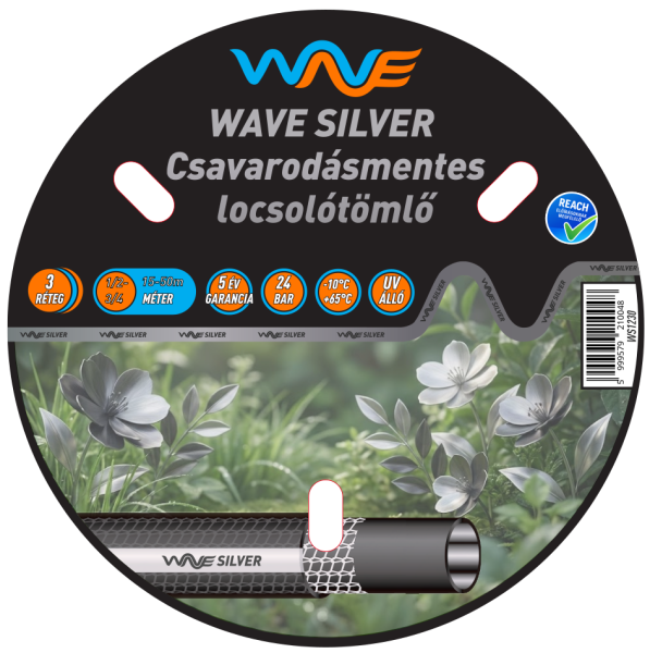 Silver 3 rétegű csavarodásmentes locsolótömlő, 3/4" 25m (WS3425)