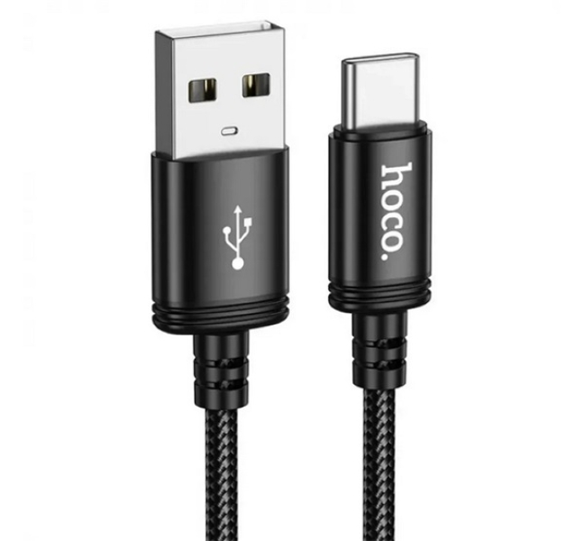 X91 adatkábel (USB - Type-C, 3A, gyorstöltő, 300cm, cipőfűző) FEKETE