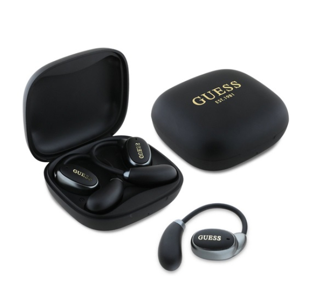 GUESS SATIN CLASSIC LOGO bluetooth fülhallgató SZTEREO (v5.4, TWS, fülre akasztható, mikrofon + tölt