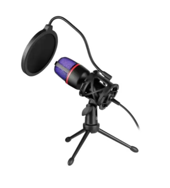 Forte GMC 300 USB gamer stream mikrofon, 1,8 m-es kábel