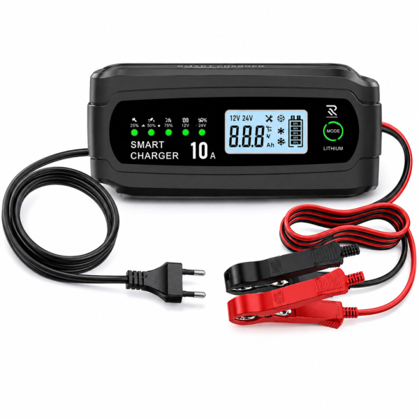 Intelligens akkumulátortöltő 10A - 12V / 24V (46014)