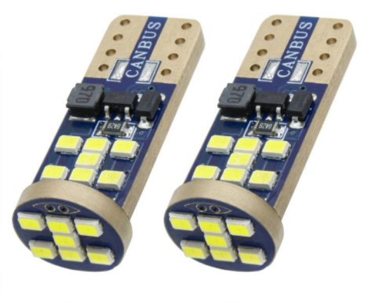 Canbus LED izzó, 2 db (T10-21)