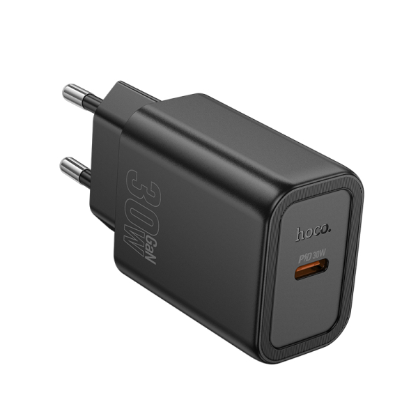 N62 Gentle egy portos 30W USB-C töltő - fekete