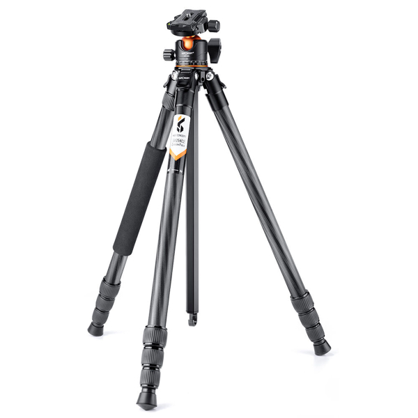 K&F Concept A254C4+BH-35L karbon állvány + monopod, fekete-narancs (KF-09-098)
