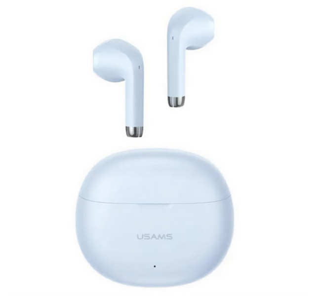 USAMS RHYMBO bluetooth fülhallgató SZTEREO (v5.3, TWS, zajszűrő + töltőtok) VILÁGOSKÉKBHUYO03