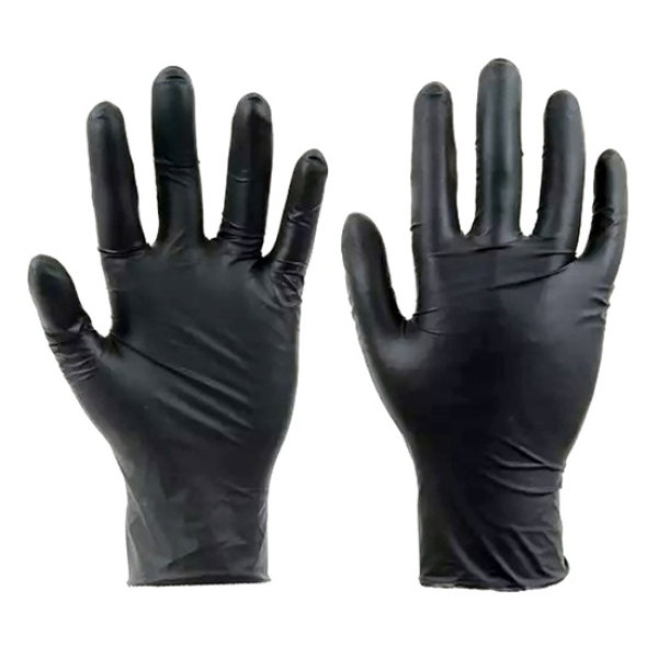 védőkesztyű egyszerhasználatos "Black Nitril Eco" (100db-os) L (6700265)