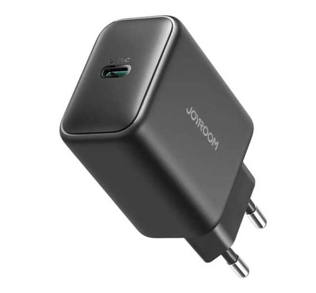 hálózati töltő Type-C aljzat (45W, GaN, PD gyorstöltő 3.0) FEKETE
