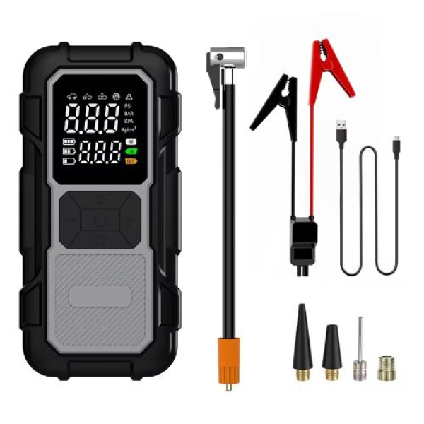 Intelligens indítómérő (Jump Starter) kompresszorral 1000A 8000mAh 100W (46021)