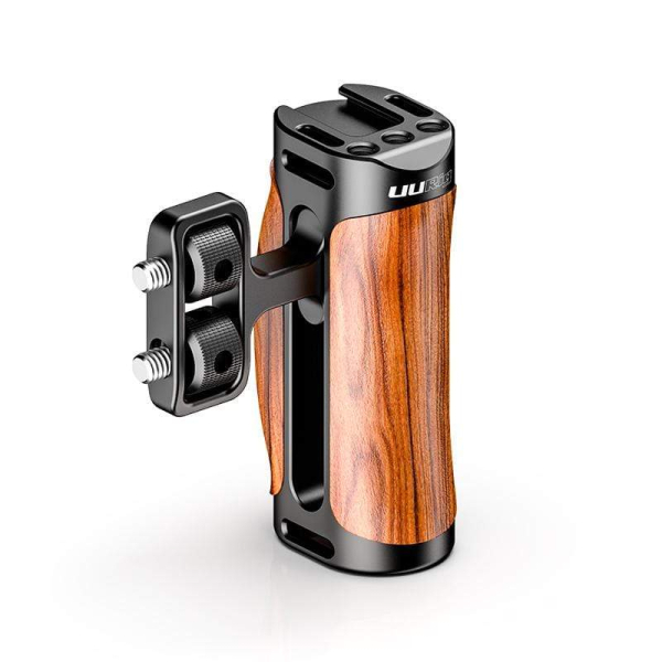 UURig R075 handle-grip, univerzális cage fogantyú, fa és fém (UL-2378)