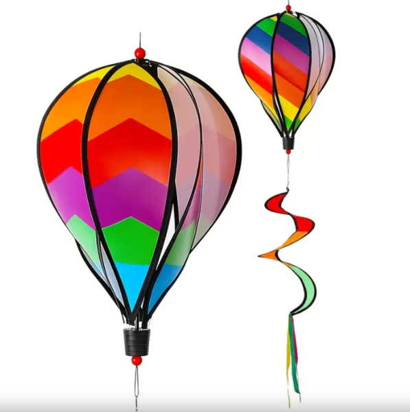 Madárriasztó ballon színes, szivárványos (850525 - RR26-3)