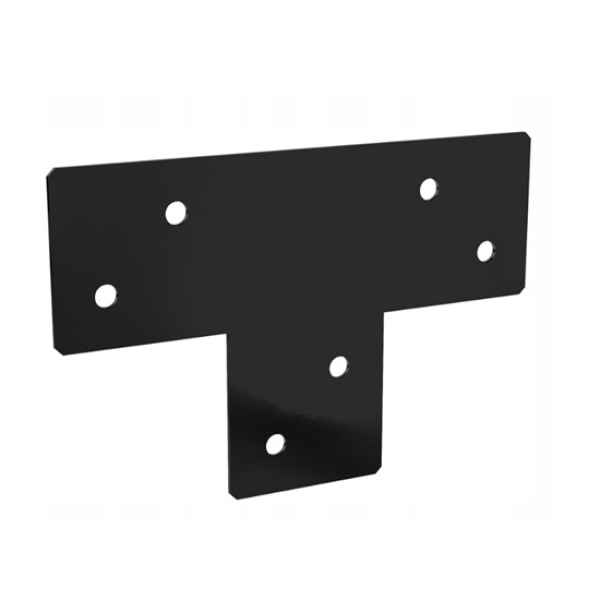 Összekötő lemez "T" 255x170x85 / 2,5mm fekete (Pergola) (3217647)