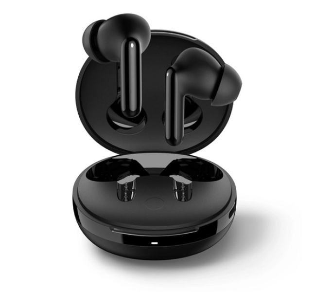 SA2400 ANC bluetooth fülhallgató SZTEREO (v5.3, TWS, mikrofon, aktív zajszűrő + töltőtok) FEK
