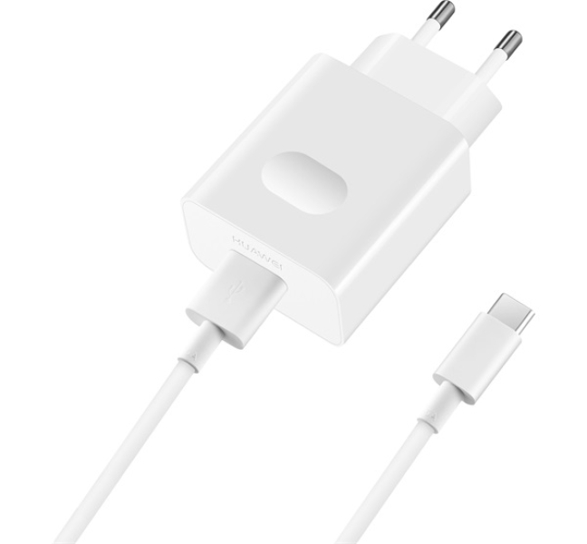 hálózati töltő USB aljzat (18W, gyorstöltő + Type-C kábel) FEHÉR