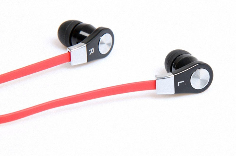 MagicSound DS-2 mikrofonos fülhallgató, piros