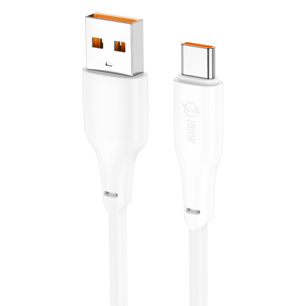 X93 Force 100W töltő adatkábel USB-A - Type-C fehér 1m