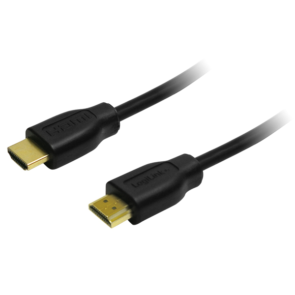 HDMI Kábel 1.4, 2x HDMI apa, fekete, 2m (CH0037)
