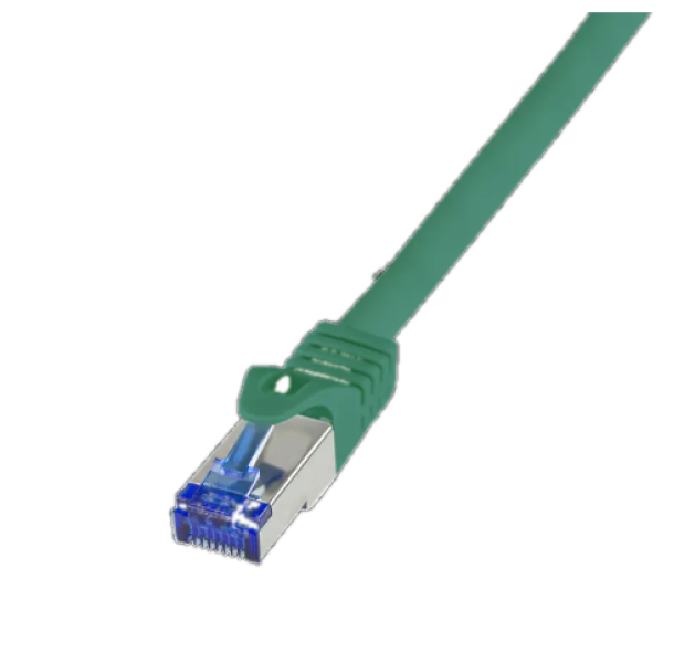 Logilink Patch kábel Ultraflex, Cat.6A, S/FTP, zöld, 0,25 m